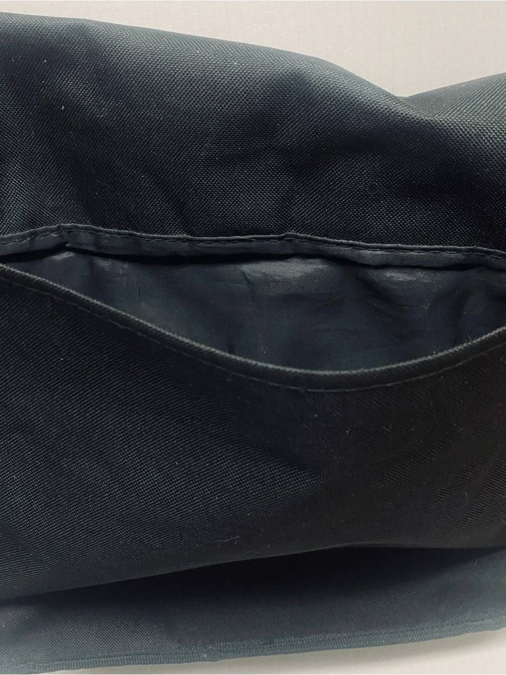 Paul Mitchell Black Messenger Bag with Pink Logo Embroidery